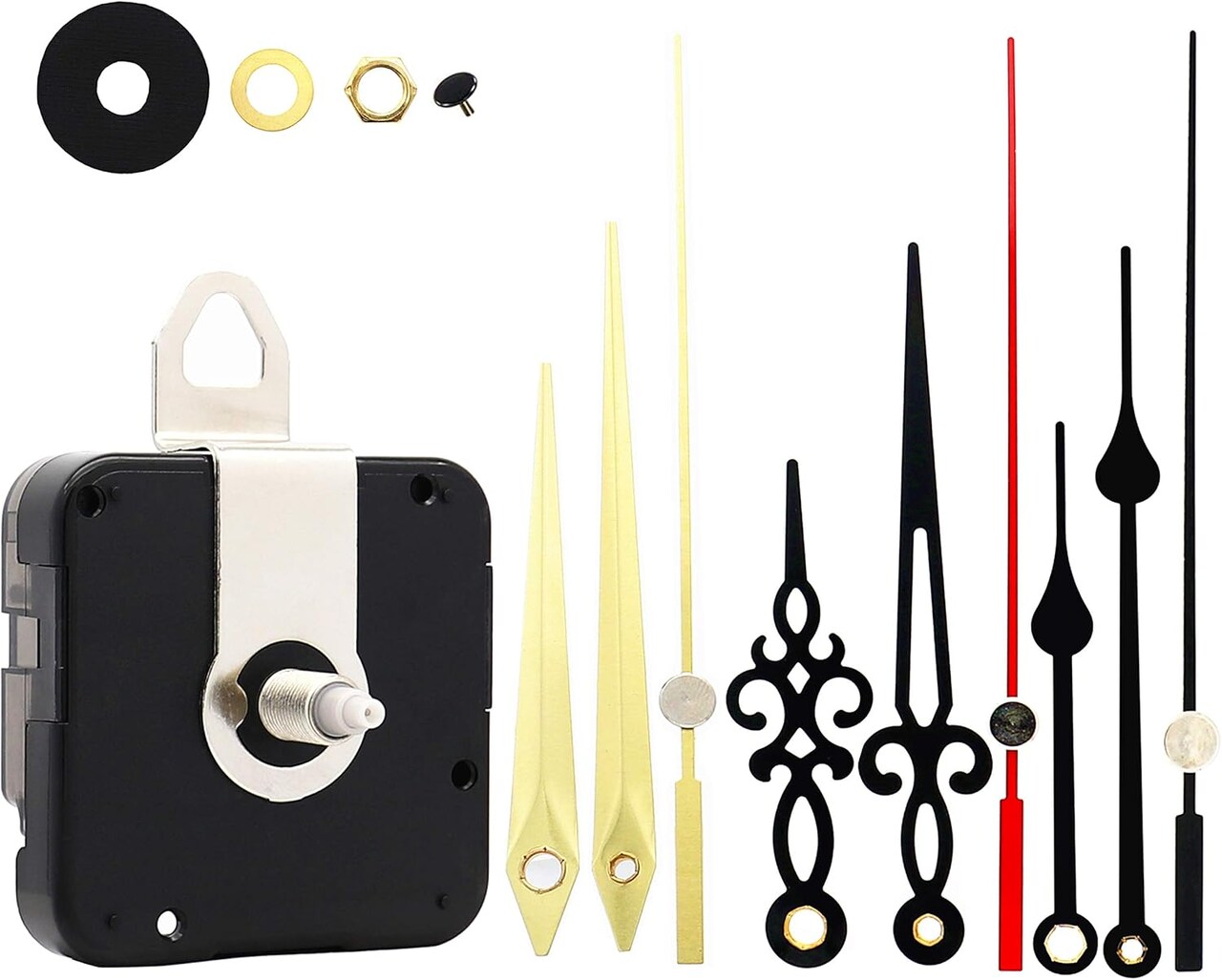 Youngtown 12888 Clock Movement – 19mm Shaft, 11mm Thread, Replacement Mechanism.